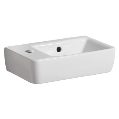 Раковина Geberit Renova Nr. 1 276240000, 40 см, керамика, чаша справа, белая