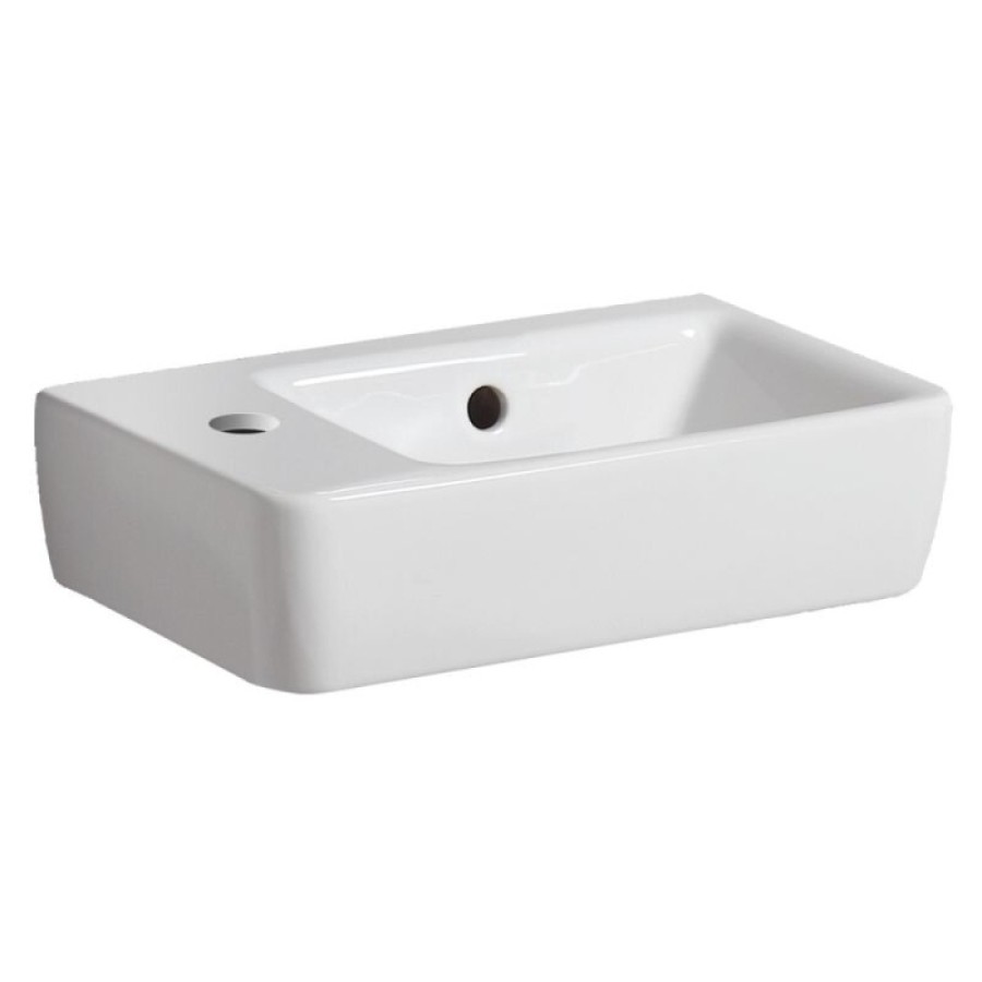 Раковина Geberit Renova Nr. 1 276240000, 40 см, керамика, чаша справа, белая