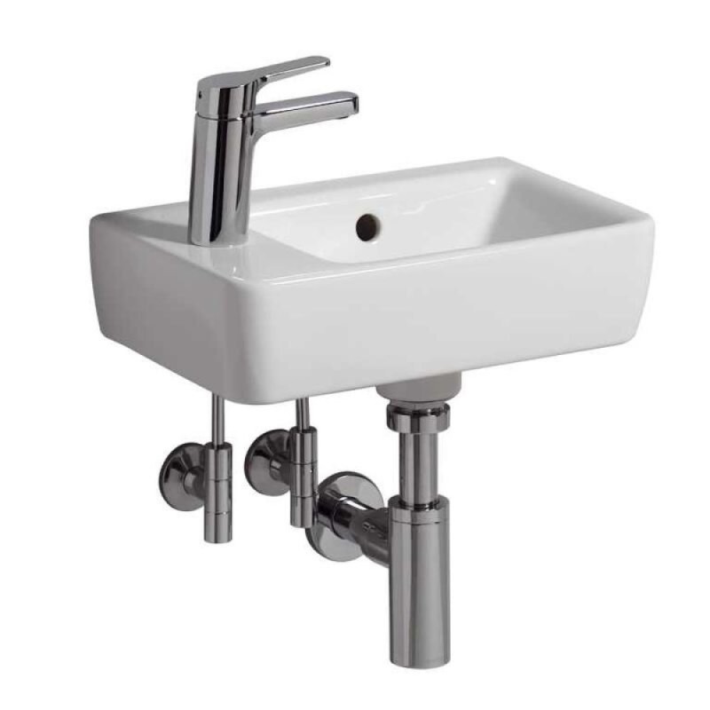 Раковина Geberit Renova Nr. 1 276240000, 40 см, керамика, чаша справа, белая