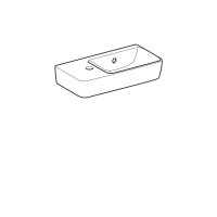 Раковина Geberit Renova Compact 276250000/276350000, 50 х 25 см, левая/правая, белая
