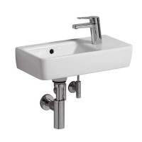 Раковина Geberit Renova Compact 276250000/276350000, 50 х 25 см, левая/правая, белая