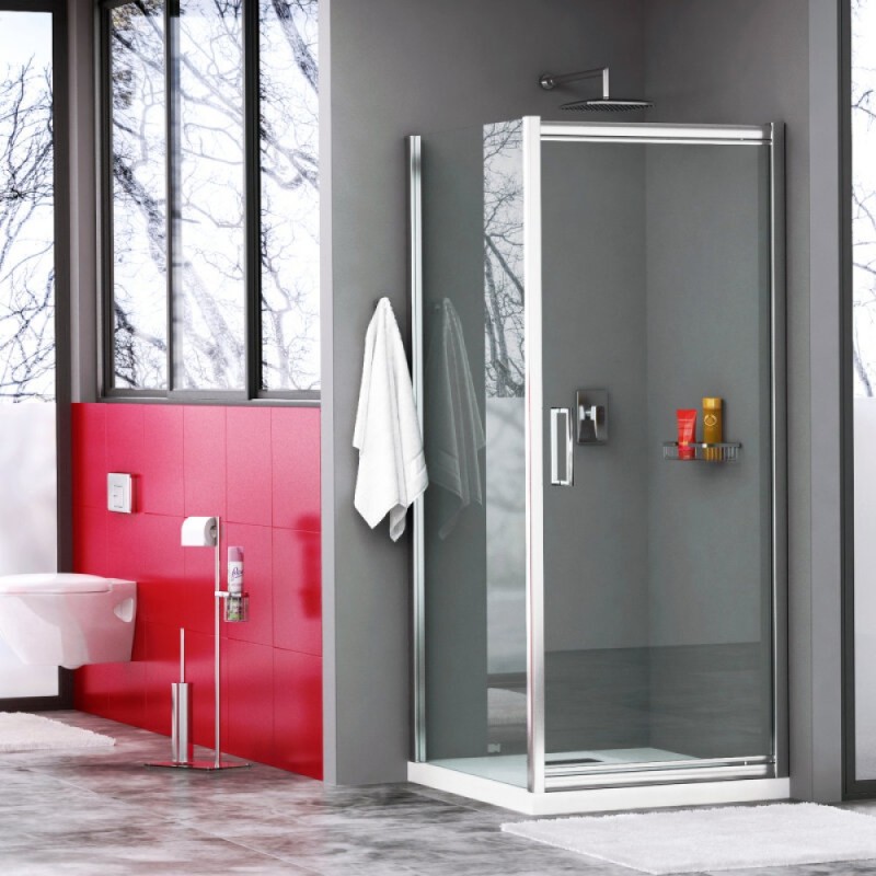 Душевой уголок WasserKRAFT Salm 27I02, 80 х 80 см, стекло прозрачное, профиль хром