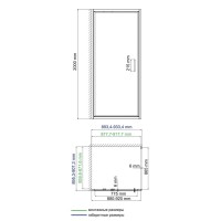 Душевой уголок WasserKRAFT Salm 27I03, 90 х 90 см, стекло прозрачное, профиль хром