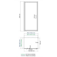 Душевой уголок WasserKRAFT Salm 27I17, 80 х 100 см, стекло прозрачное, профиль хром