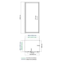 Душевой уголок WasserKRAFT Salm 27I19, 100 х 100 см, стекло прозрачное, профиль хром