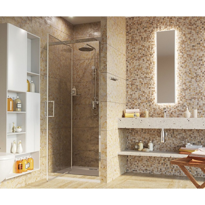 Душевая дверь WasserKRAFT 27I27, поворотно-складная, 80 х 200 см