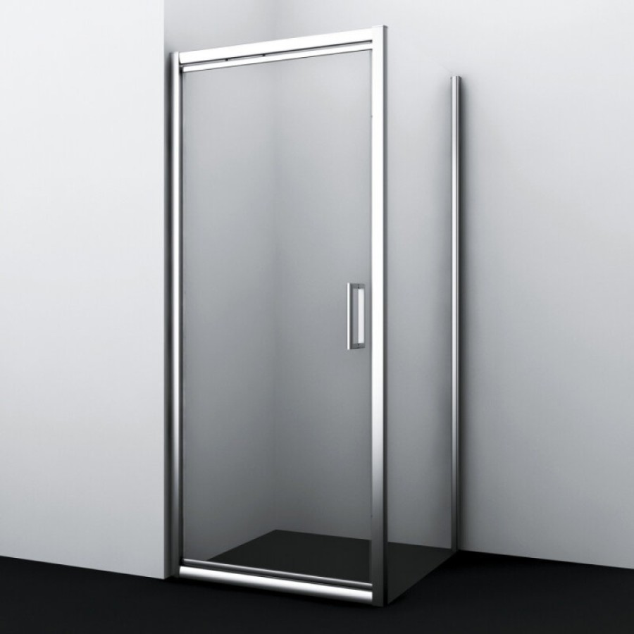 Душевой уголок WasserKRAFT Salm 27I28, 80 х 90 см, стекло прозрачное, профиль хром