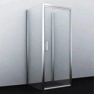 Душевой уголок WasserKRAFT Salm 27I41, 90 х 100 см, стекло прозрачное, профиль хром