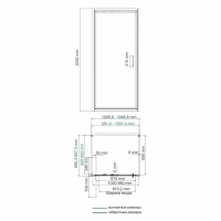 Душевой уголок WasserKRAFT Salm 27I41, 90 х 100 см, стекло прозрачное, профиль хром