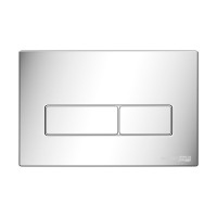 Инсталляция для унитаза WasserKraft Salm 27TLT.010.ME.BL.CH03, декоративная стеклянная панель черная, механическая кнопка смыва хром