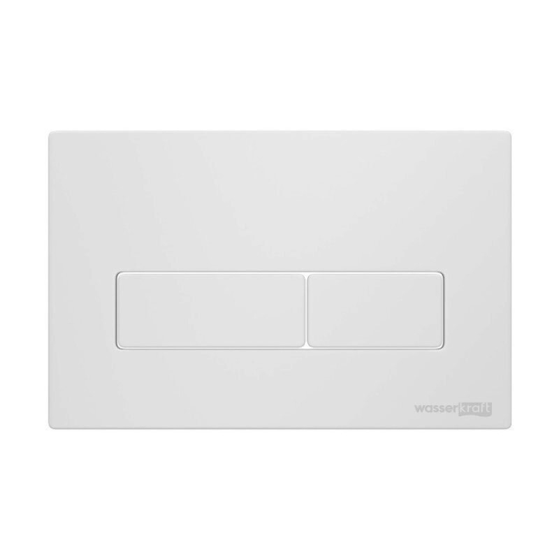 Инсталляция для унитаза WasserKraft Salm 27TLT.010.ME.BL.WM03, декоративная стеклянная панель черная, механическая кнопка смыва белая матовая