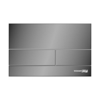 Инсталляция для унитаза WasserKraft Salm 27TLT.010.ME.BL.PB04, декоративная стеклянная панель черная, механическая кнопка смыва черная
