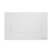 Инсталляция для унитаза WasserKraft Salm 27TLT.010.ME.WH.WM03, декоративная стеклянная панель белая, механическая кнопка смыва белая матовая