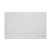 Инсталляция для унитаза WasserKraft Salm 27TLT.010.ME.WH.WM04, декоративная стеклянная панель белая, механическая кнопка смыва белая матовая