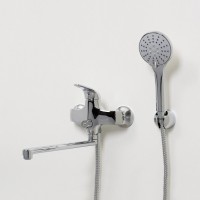 Смеситель WasserKRAFT 2802L, для ванны и душа, с душевым гарнитуром, хром