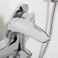 Смеситель WasserKRAFT 2802L, для ванны и душа, с душевым гарнитуром, хром