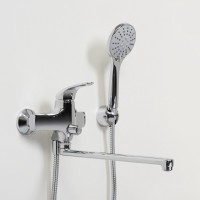 Смеситель WasserKRAFT 2802L, для ванны и душа, с душевым гарнитуром, хром