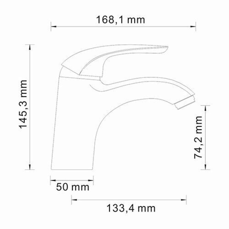 Смеситель WasserKRAFT 2803, для раковины, хром