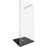 Душевая стенка Allen Brau Infinity 1, Walk In, 3.21007.BA, 90 см, стекло прозрачное, профиль серебро браш