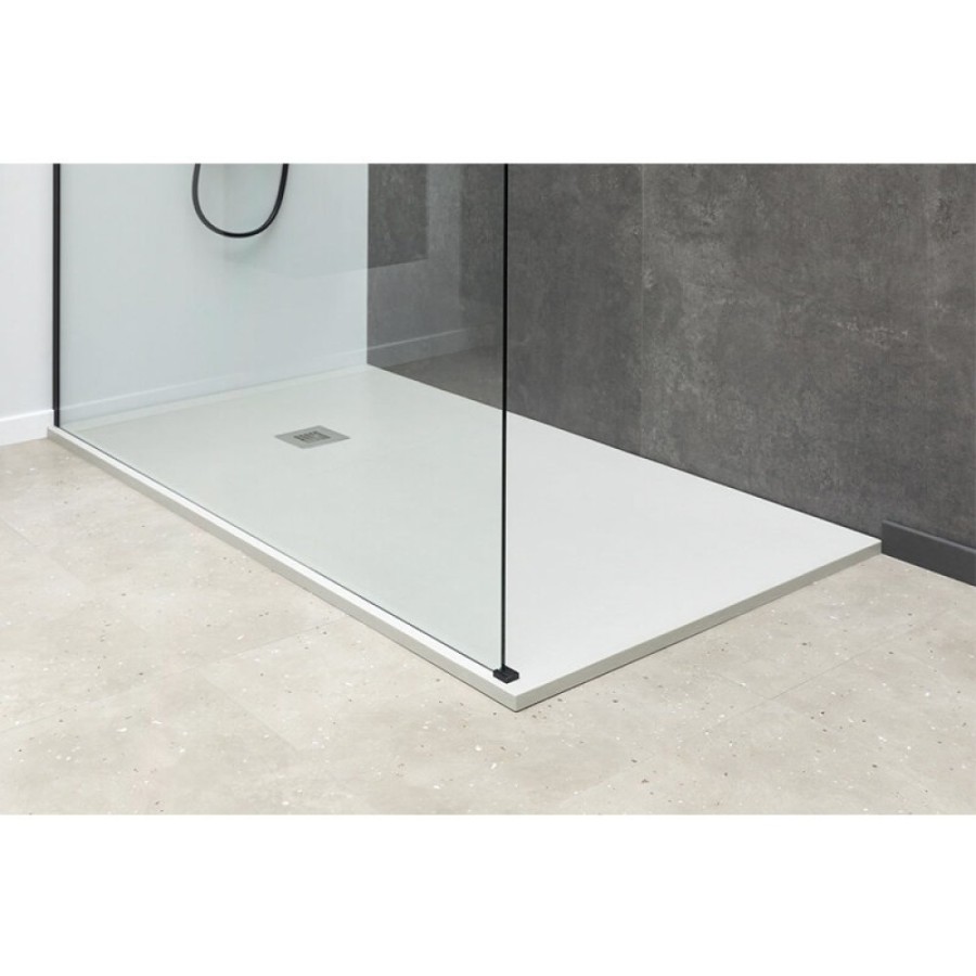 Душевая стенка Allen Brau Infinity 1, Walk In, 3.21015.BBA, 100 см, стекло прозрачное, профиль черный браш
