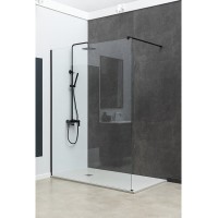 Душевая стенка Allen Brau Infinity 1, Walk In, 3.21015.BBA, 100 см, стекло прозрачное, профиль черный браш