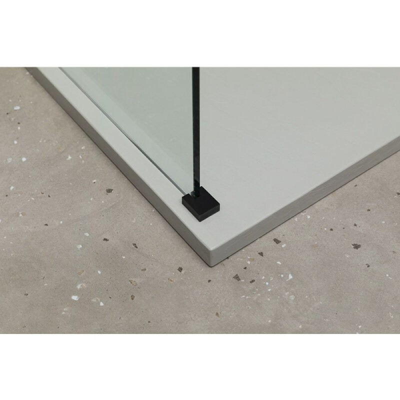 Душевая стенка Allen Brau Infinity 1, Walk In, 3.21015.BBA, 100 см, стекло прозрачное, профиль черный браш