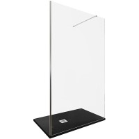 Душевая стенка Allen Brau Infinity 1, Walk In, 3.21019.BA, 120 см, стекло прозрачное, профиль серебро браш