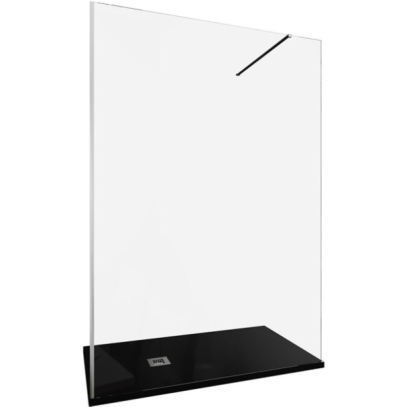 Душевая стенка Allen Brau Infinity 1, Walk In, 3.21025.BA, 140 см, стекло прозрачное, профиль серебро браш