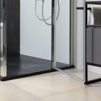 Душевая дверь Allen Brau Priority 100, 100 х 200 см, стекло прозрачное, профиль хром, 3.31004.00