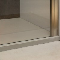 Душевая дверь Allen Brau Priority 100, 100 х 200 см, стекло прозрачное, профиль брашированный алюминий, 3.31005.BA