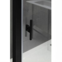 Душевой уголок Allen Brau Priority, 3.31009.BBA + 3.31018.BBA, 120 х 90 см, стекло прозрачное, профиль черный браш