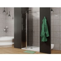 Душевая дверь Allen Brau Priority, 3.31010.00G, 140 см, стекло тонированное, профиль хром