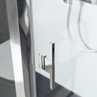 Душевая дверь Allen Brau Priority 140, 140 х 200 см, стекло прозрачное, профиль хром, 3.31010.00