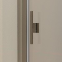 Душевая дверь Allen Brau Priority 140, 140 х 200 см, стекло прозрачное, профиль брашированный алюминий, 3.31011.BA