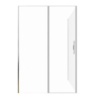 Душевой уголок Allen Brau Priority, 3.31011.BA + 3.31014.BA, 140 х 80 см, стекло прозрачное, профиль серебро браш