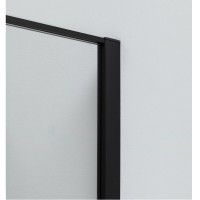 Душевой уголок Allen Brau Priority, 3.31012.BBA + 3.31015.BBA, 140 х 80 см, стекло прозрачное, профиль черный браш