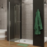 Душевая дверь Allen Brau Priority, 3.31025.00, 90 см, стекло прозрачное, профиль хром