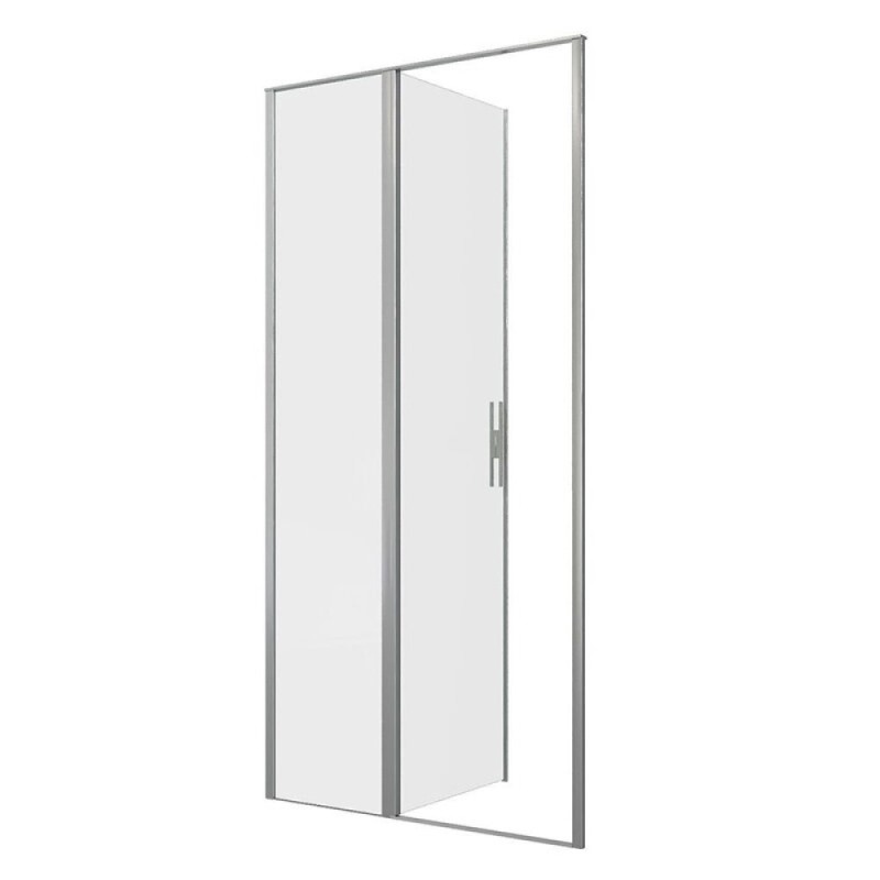 Душевая дверь Allen Brau Priority, 3.31026.BA, 90 см, стекло прозрачное, профиль серебро брашированное