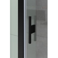 Душевая дверь Allen Brau Priority, 3.31027.BBA, 90 см, стекло прозрачное, профиль черный браш