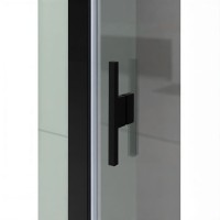 Душевой уголок Allen Brau Priority, 3.31027.BBA + 3.31045.BBA, 90 х 90 см, стекло прозрачное, профиль черный браш