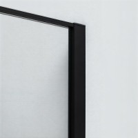 Душевой уголок Allen Brau Priority, 3.31033.BBA + 3.31045.BBA, 120 х 90 см, стекло прозрачное, профиль черный браш