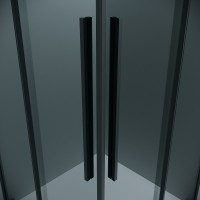 Душевой уголок Grossman Galaxy 300.K33.01.1070.21.10, 100 х 70 см, стекло тонированное, профиль черный матовый