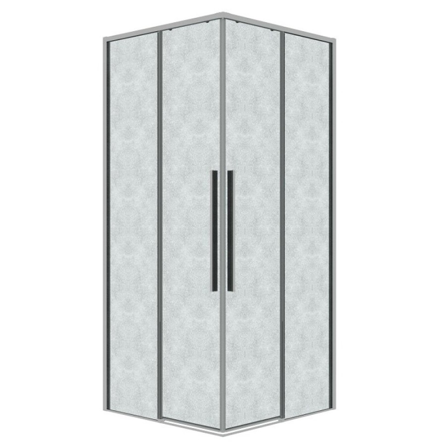 Душевой уголок Grossman Galaxy 300.K33.01.7070.10.02, 70 х 70 см, стекло шиншилла, профиль хром