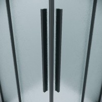 Душевой уголок Grossman Galaxy 300.K33.01.70R10L.21.02, 70 х 100 см, стекло шиншилла, профиль черный матовый, левый