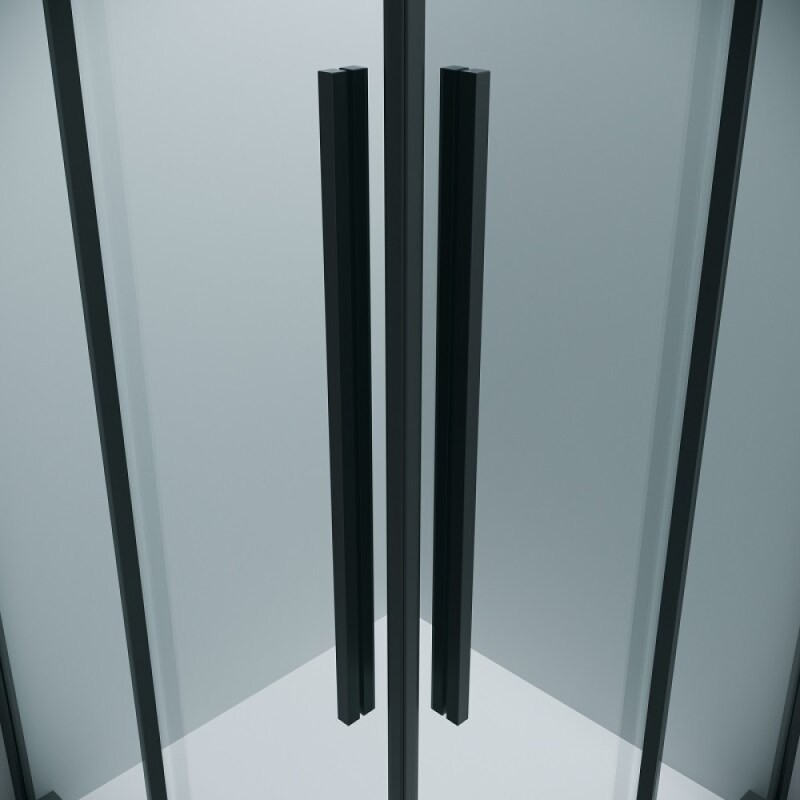 Душевой уголок Grossman Galaxy 300.K33.01.9070.21.00, 90 х 70 см, стекло прозрачное, профиль черный матовый