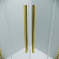 Душевой уголок Grossman Galaxy 300.K33.01.9080.32.00, 90 х 80 см, стекло прозрачное, профиль золото сатин