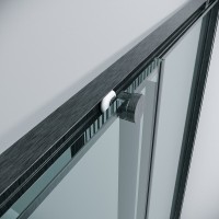 Душевой уголок Grossman Galaxy 300.K33.01.9080.42.00, 90 х 80 см, стекло прозрачное, профиль графит сатин