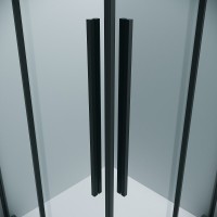 Душевой уголок Grossman Galaxy 300.K33.01.9090.21.00, 90 х 90 см, стекло прозрачное, профиль черный матовый