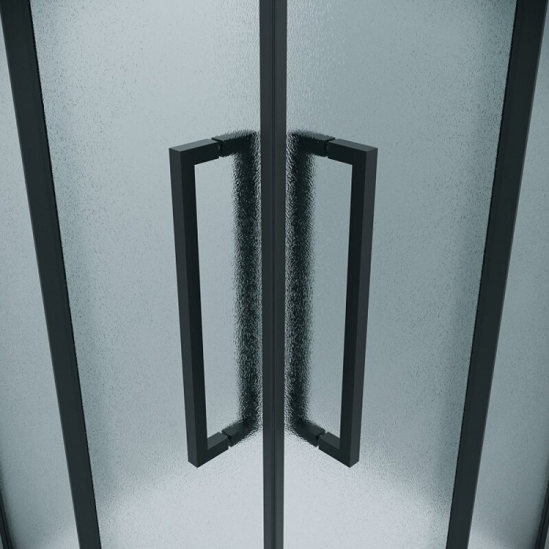 Душевой уголок Grossman Cosmo 300.K33.02.1010.21.02, 100 х 100 см, стекло шиншилла, профиль черный матовый