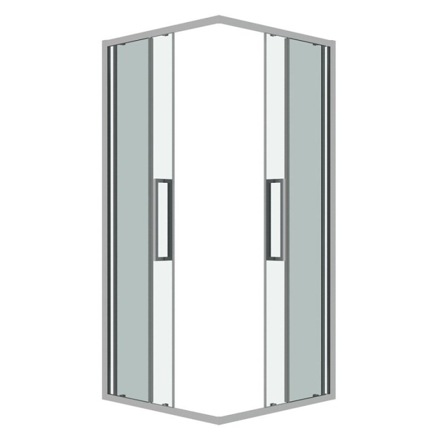 Душевой уголок Grossman Cosmo 300.K33.02.8080.10.00, 80 х 80 см, стекло прозрачное, профиль хром